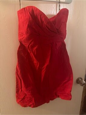 Volcom Red Strapless Sweetheart Cocktail Dress